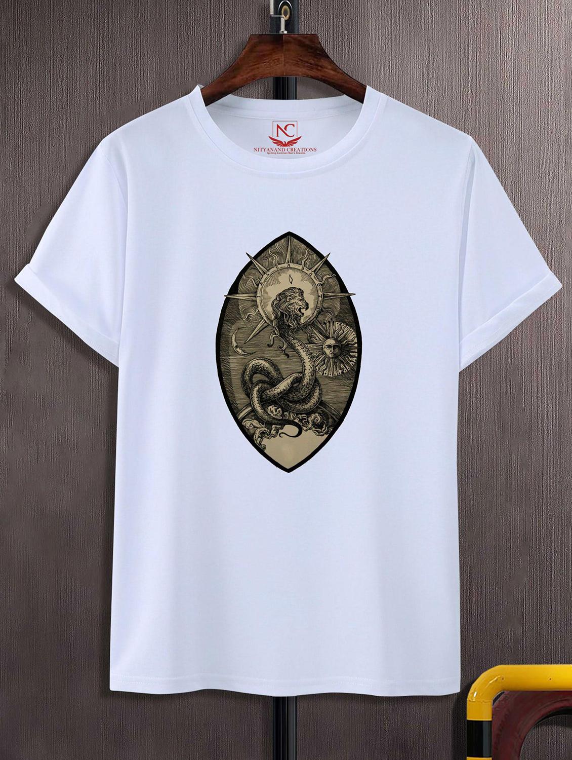 unisex graphic printed round neck tshirt - 20771178 - Zoom Image - 0