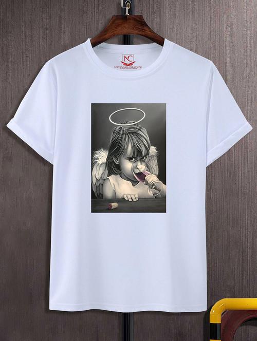 unisex graphic printed round neck tshirt - 20771245 -  Standard Image - 0