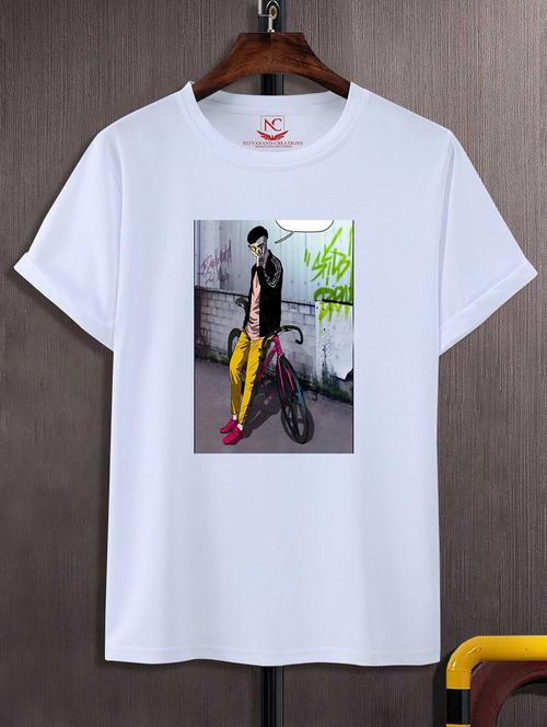 unisex graphic printed round neck tshirt - 20771289 - Standard Image - 0
