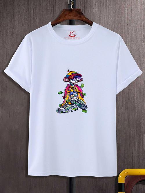 unisex graphic printed round neck tshirt - 20771298 - Standard Image - 0