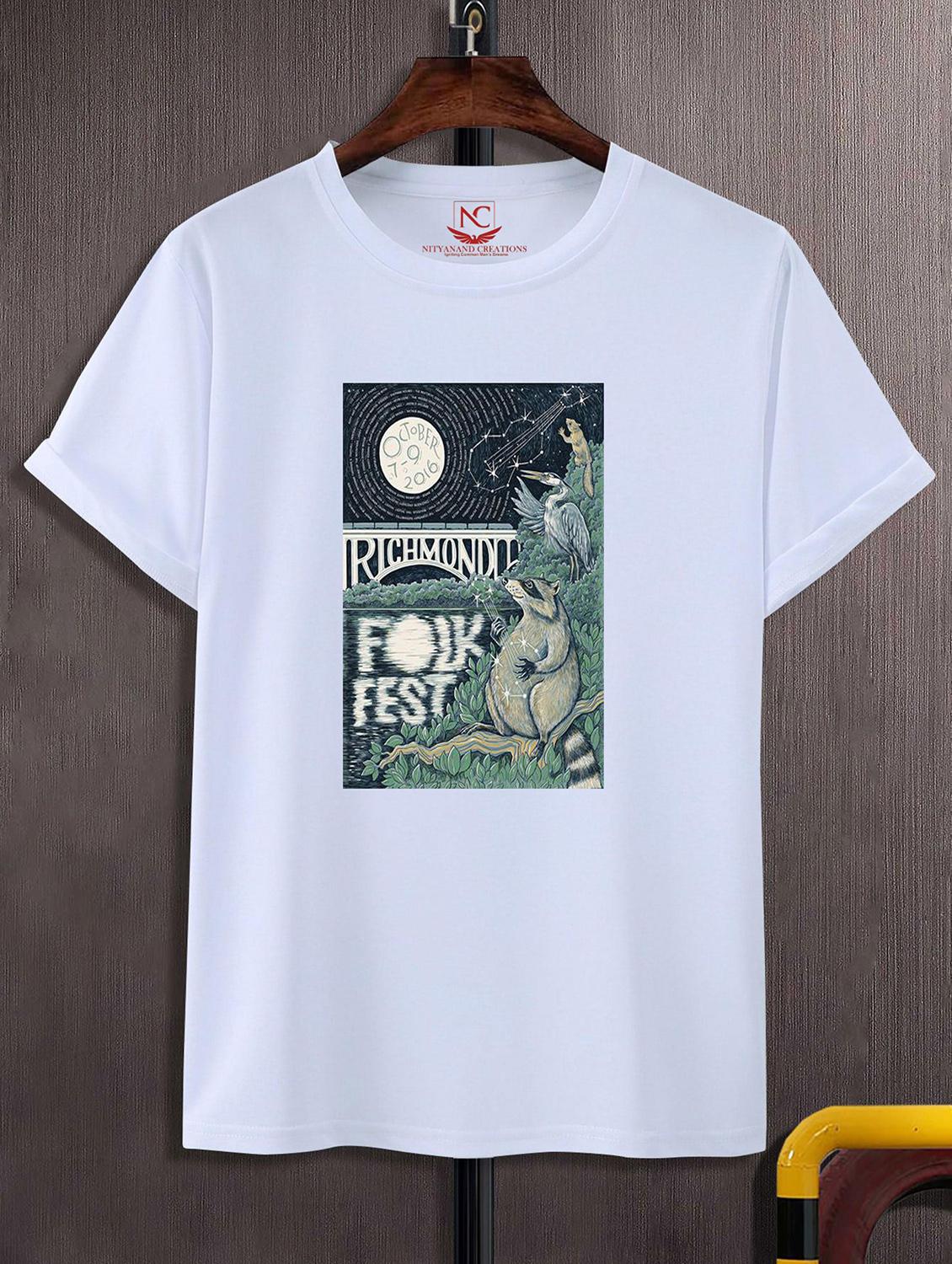 unisex graphic printed round neck tshirt - 20771616 - Zoom Image - 0