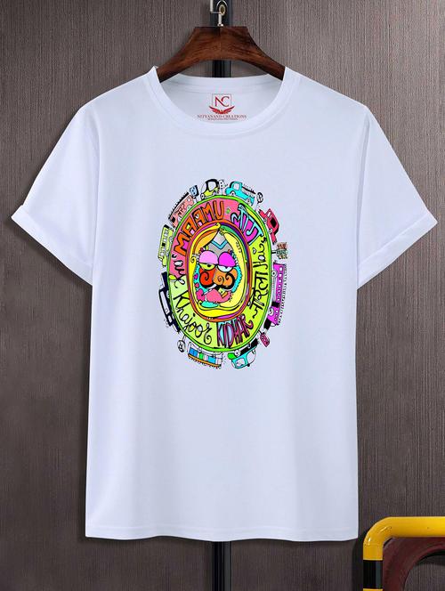 unisex graphic printed round neck tshirt - 20772436 - Standard Image - 0