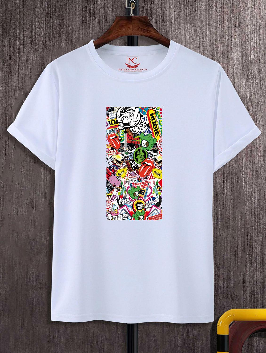 unisex graphic printed round neck tshirt - 20772502 - Zoom Image - 0