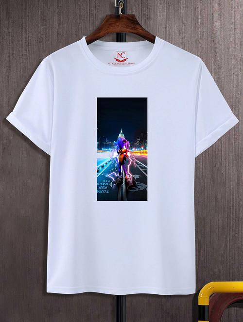 unisex graphic printed round neck tshirt - 20772750 - Standard Image - 0