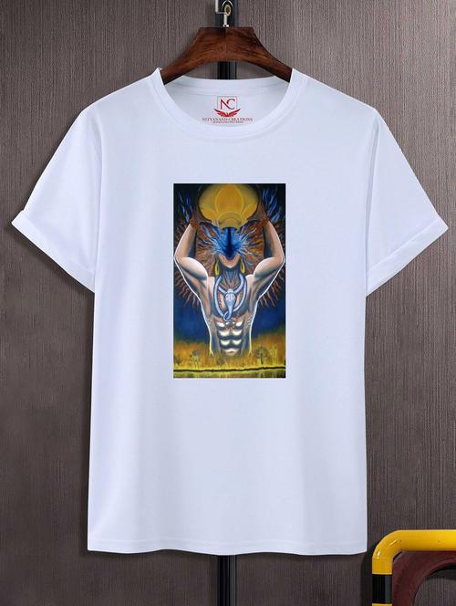 unisex graphic printed round neck tshirt - 20772775 - Standard Image - 0