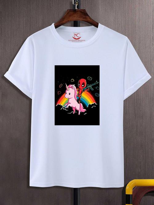 unisex graphic printed round neck tshirt - 20772848 - Standard Image - 0