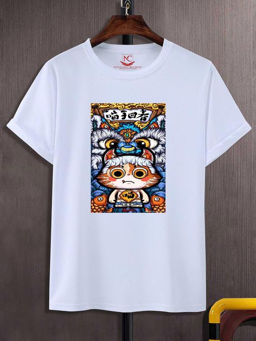 unisex graphic printed round neck tshirt - 20772869 - Standard Image - 0