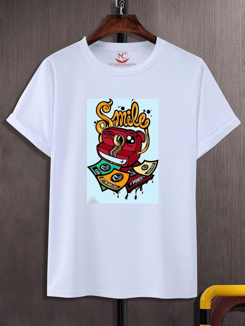 unisex graphic printed round neck tshirt - 20772892 - Standard Image - 0