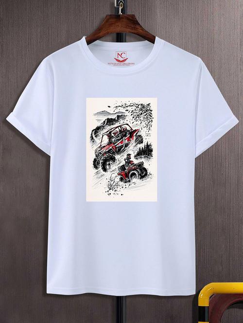 unisex graphic printed round neck tshirt - 20772897 - Standard Image - 0