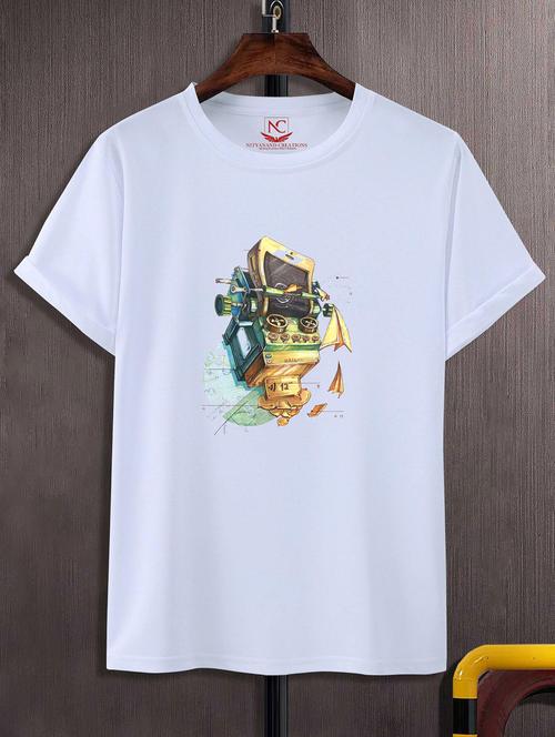 unisex graphic printed round neck tshirt - 20773105 - Standard Image - 0
