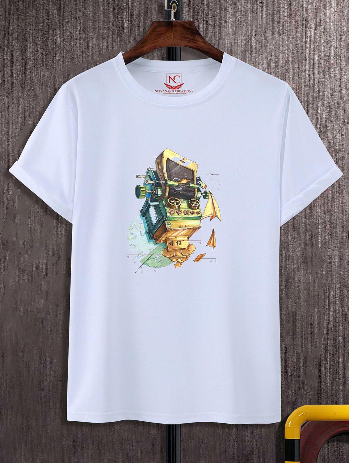 unisex graphic printed round neck tshirt - 20773105 - Zoom Image - 0