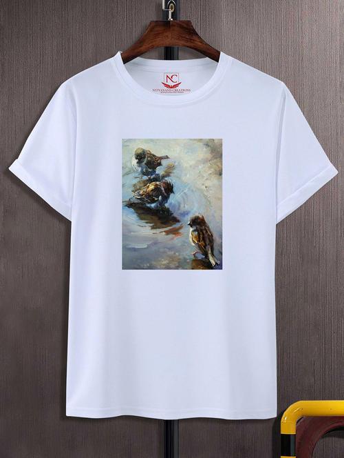 unisex graphic printed round neck tshirt - 20773656 - Standard Image - 0
