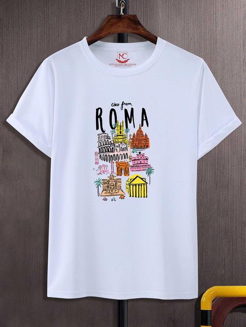 unisex graphic printed round neck tshirt - 20774078 - Standard Image - 0
