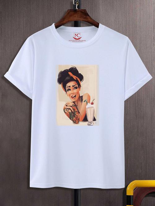 unisex graphic printed round neck tshirt - 20774180 - Standard Image - 0