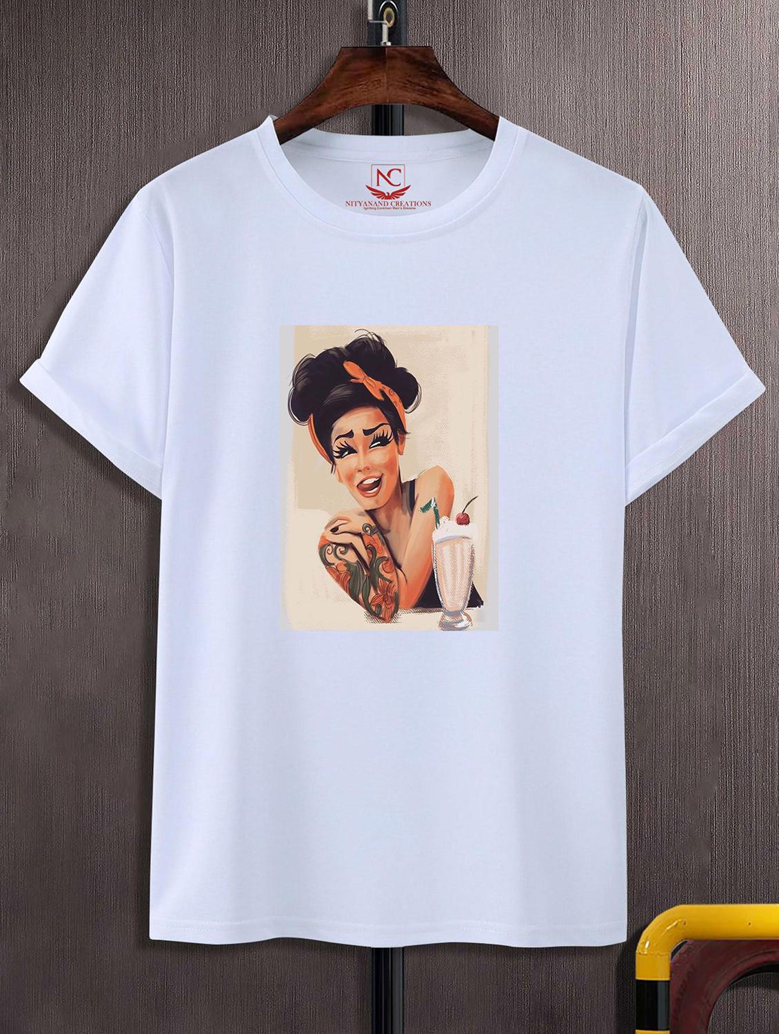 unisex graphic printed round neck tshirt - 20774180 - Zoom Image - 0