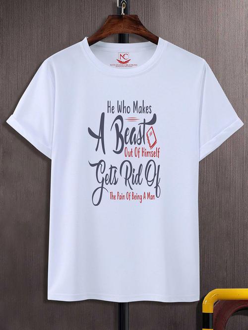 unisex graphic printed round neck tshirt - 20774374 - Standard Image - 0