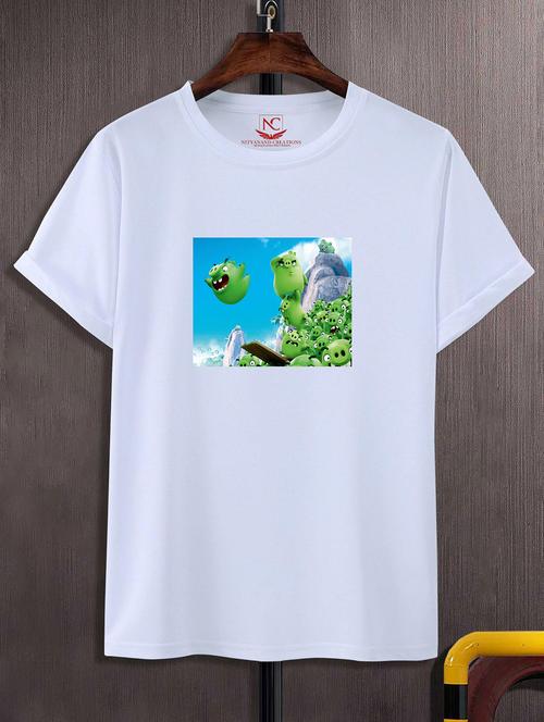unisex graphic printed round neck tshirt - 20774589 - Standard Image - 0