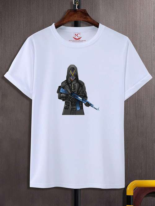 unisex graphic printed round neck tshirt - 20774594 - Standard Image - 0