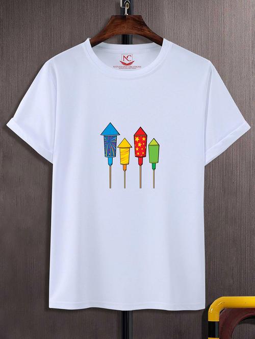 unisex graphic printed round neck tshirt - 20774599 - Standard Image - 0
