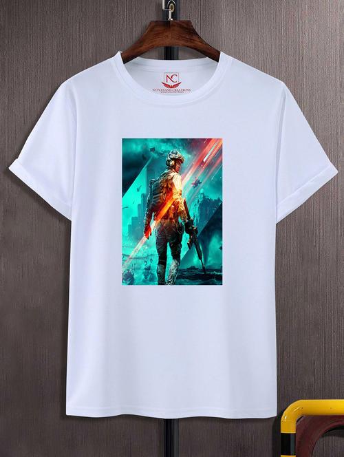 unisex graphic printed round neck tshirt - 20774642 - Standard Image - 0