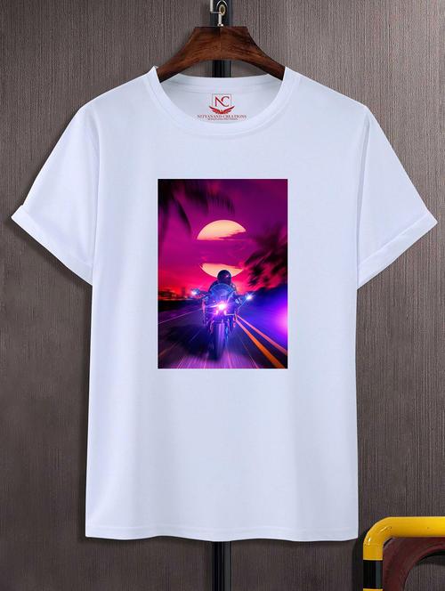 unisex graphic printed round neck tshirt - 20774716 - Standard Image - 0