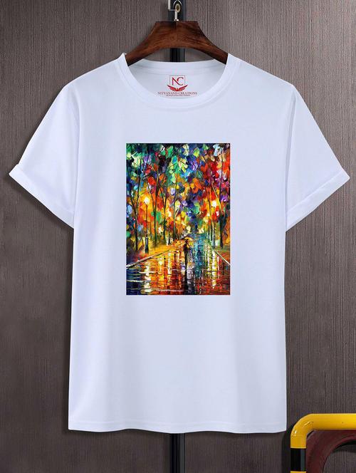 unisex graphic printed round neck tshirt - 20774785 - Standard Image - 0