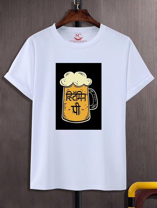 unisex graphic printed round neck tshirt - 20775345 - Standard Image - 0