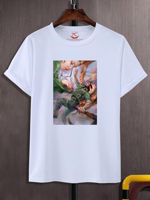 unisex graphic printed round neck tshirt - 20775397 - Standard Image - 0