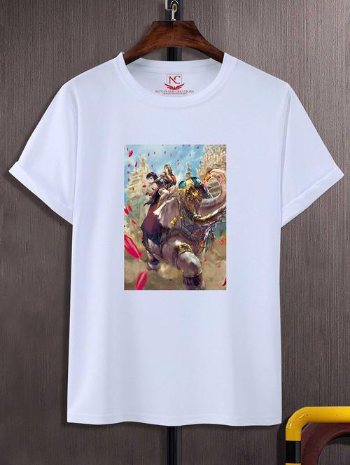unisex graphic printed round neck tshirt - 20775415 - Standard Image - 0