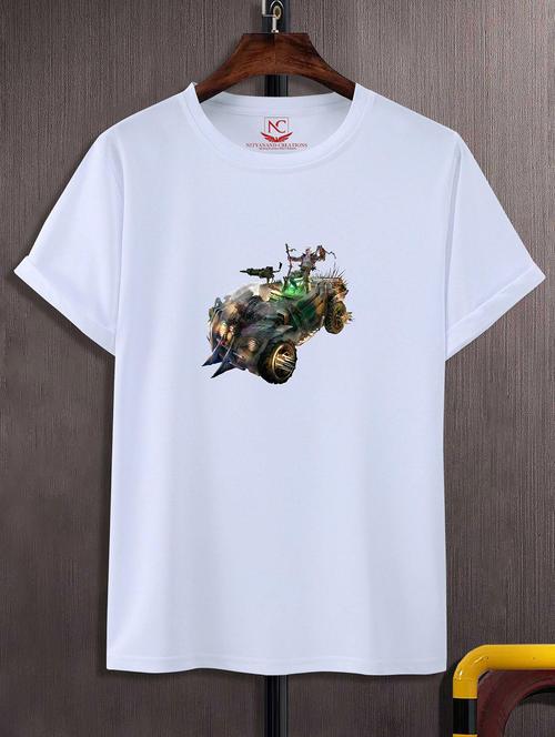 unisex graphic printed round neck tshirt - 20775420 - Standard Image - 0