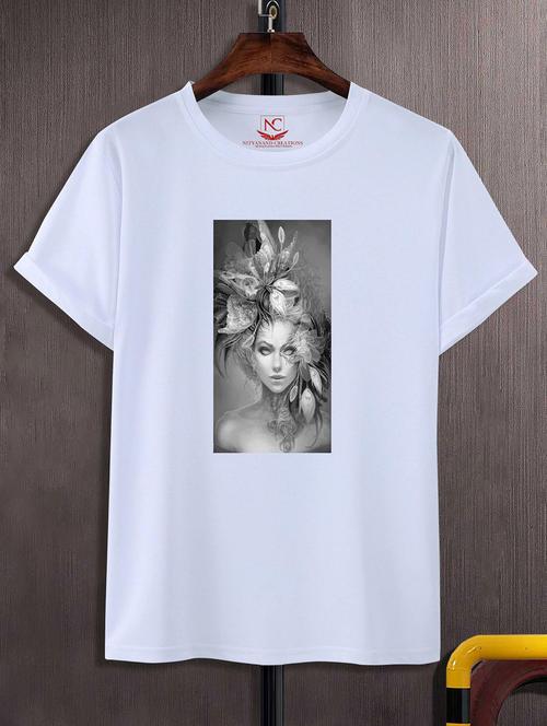 unisex graphic printed round neck tshirt - 20775476 -  Standard Image - 0
