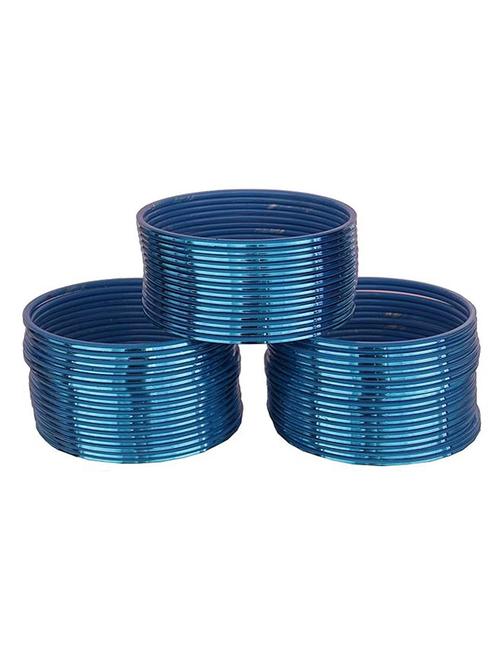 blue metal bangles - 20775571 - Standard Image - 0