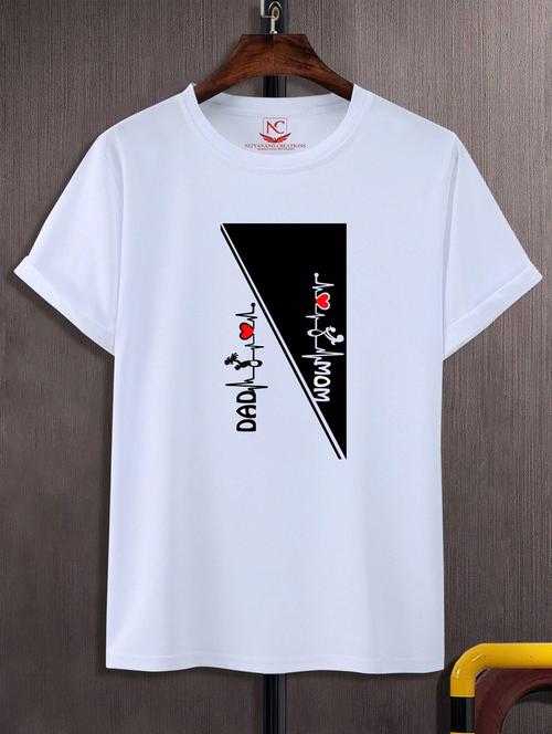 unisex white graphic printed t-shirt - 20775757 - Standard Image - 0