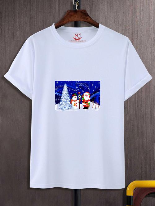 unisex white graphic printed t-shirt - 20775759 -  Standard Image - 0
