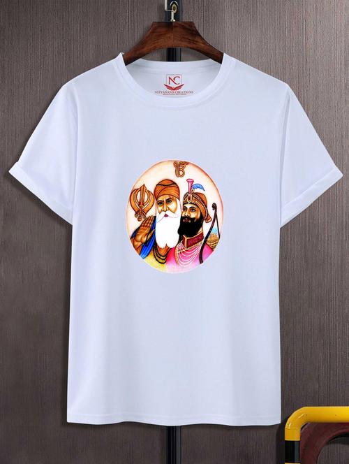 unisex white graphic printed t-shirt - 20775764 -  Standard Image - 0