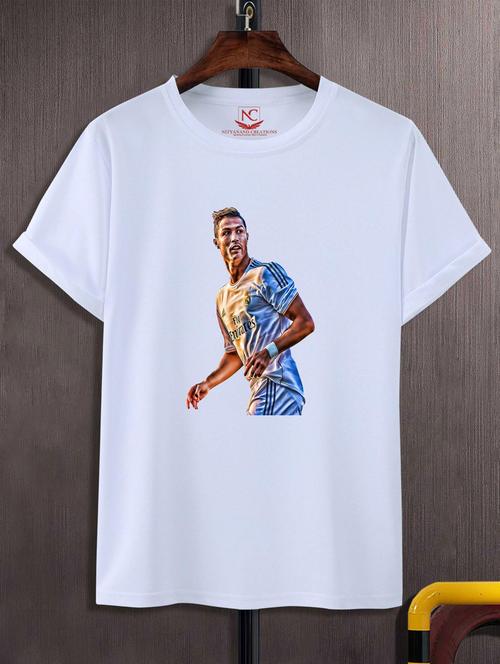 unisex white graphic printed t-shirt - 20775768 - Standard Image - 0