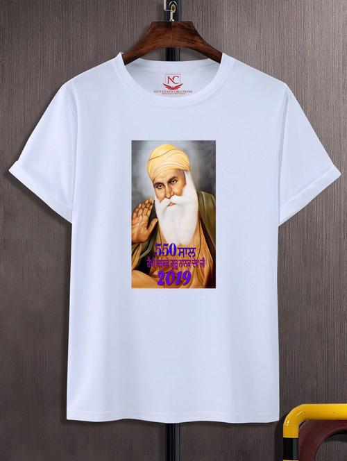 unisex white graphic printed t-shirt - 20775777 -  Standard Image - 0