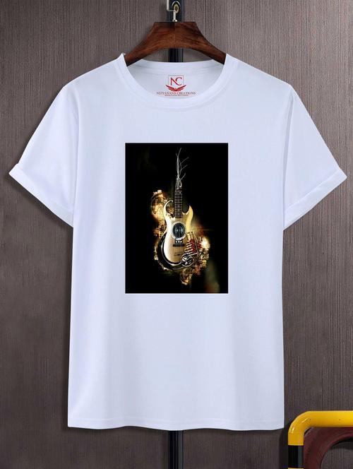 unisex white graphic printed t-shirt - 20775815 - Standard Image - 0