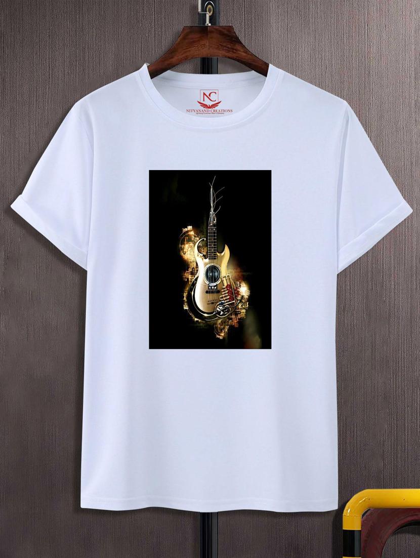 unisex white graphic printed t-shirt - 20775815 - Zoom Image - 0