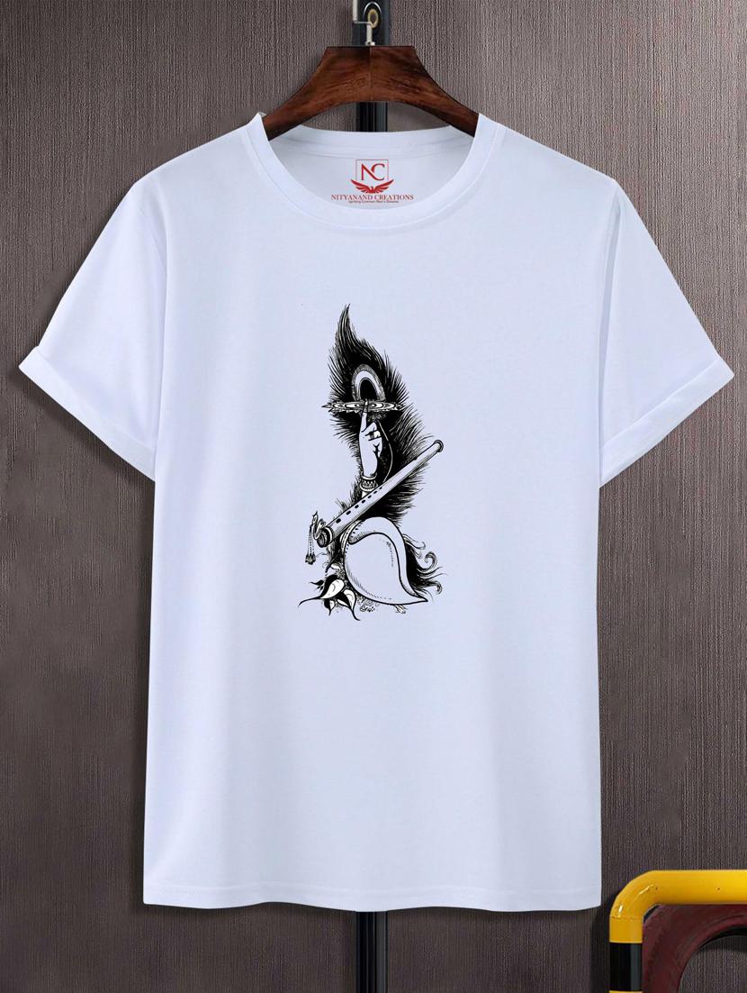 unisex white graphic printed t-shirt - 20775822 - Zoom Image - 0