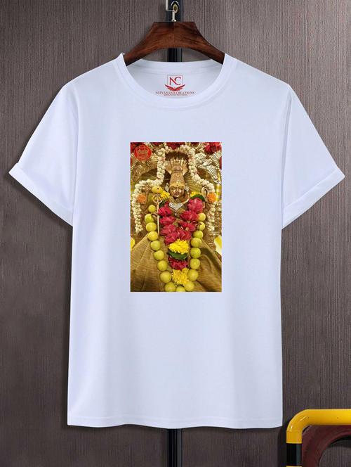 unisex white graphic printed t-shirt - 20775823 - Standard Image - 0