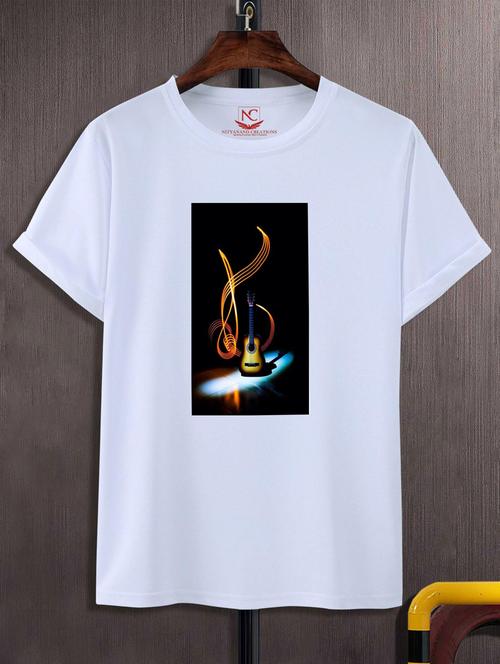 unisex white graphic printed t-shirt - 20775830 -  Standard Image - 0