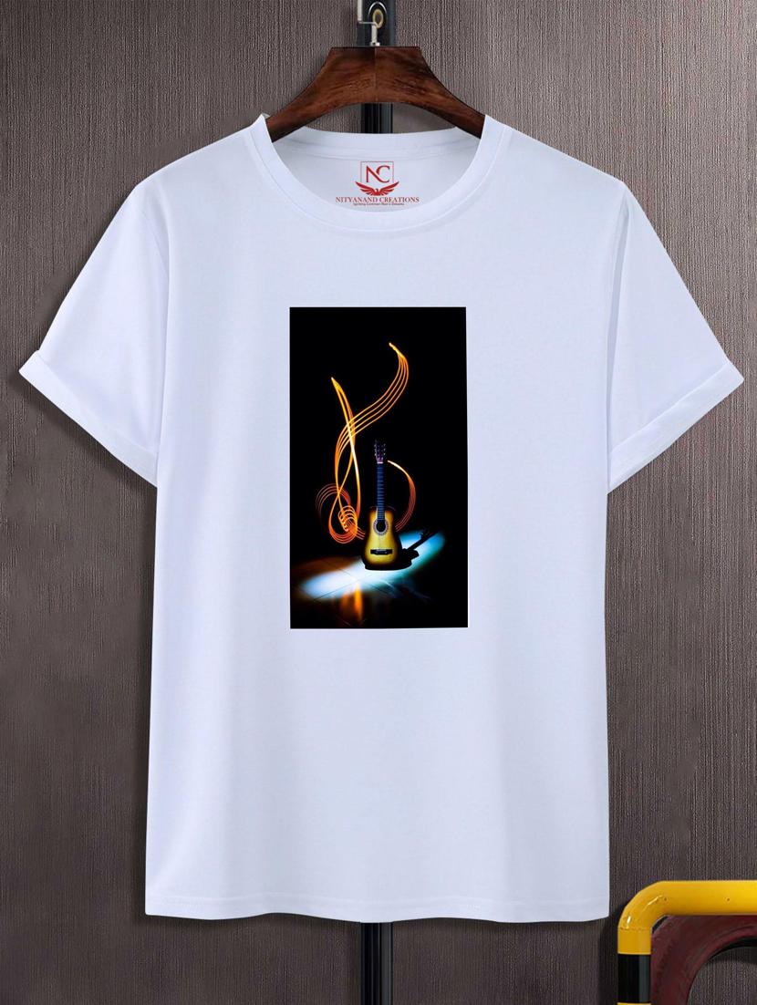 unisex white graphic printed t-shirt - 20775830 -  Zoom Image - 0
