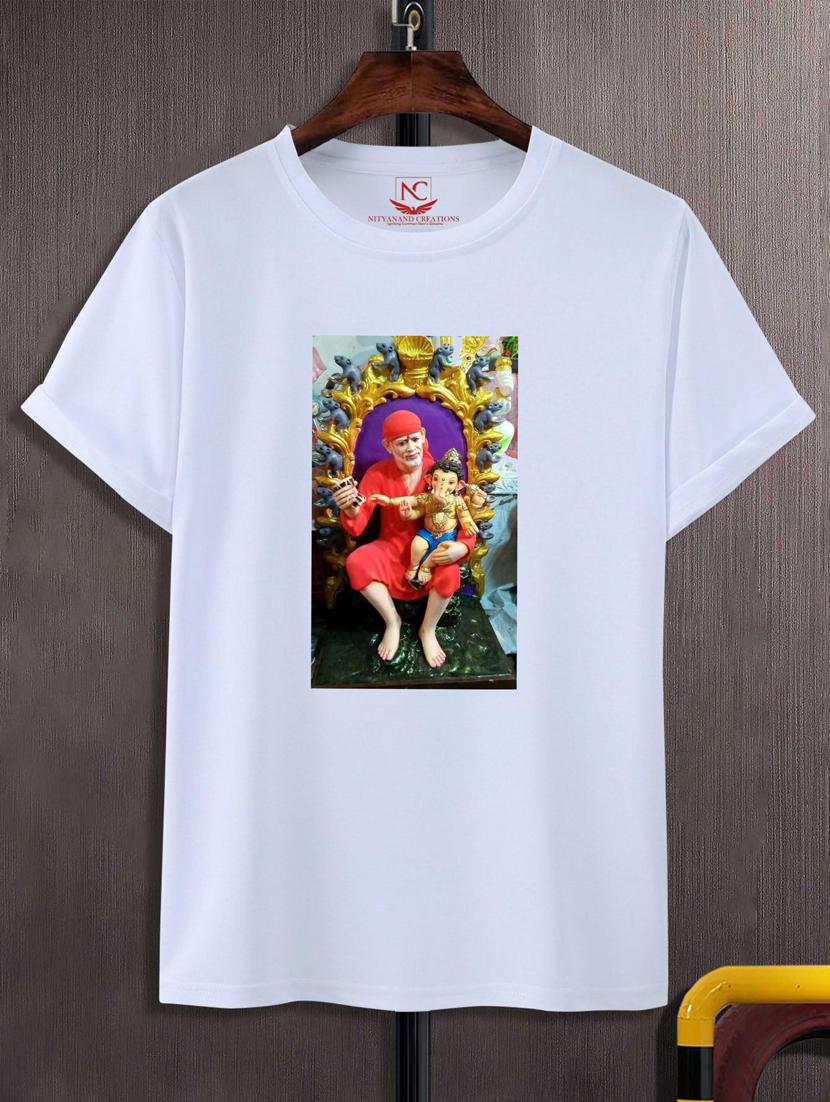 unisex white graphic printed t-shirt - 20775831 -  Zoom Image - 0