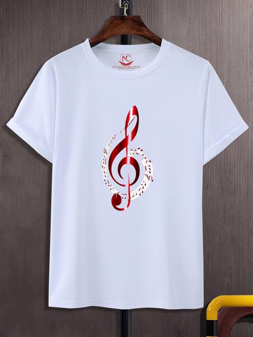 unisex white graphic printed t-shirt - 20775834 -  Standard Image - 0