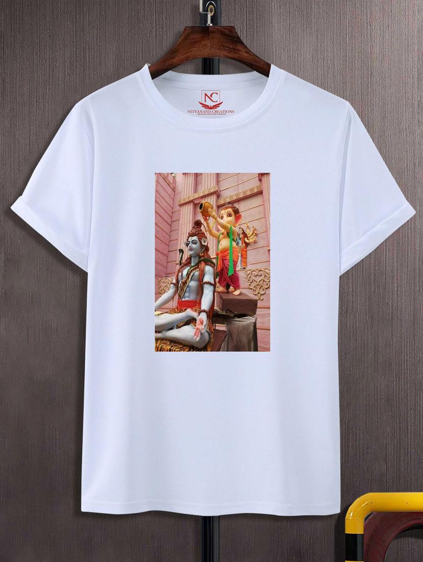 unisex white graphic printed t-shirt - 20775847 - Zoom Image - 0