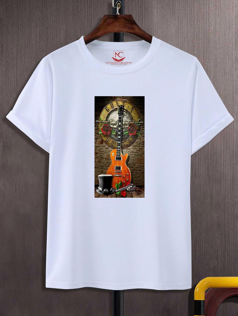 unisex white graphic printed t-shirt - 20775851 -  Zoom Image - 0
