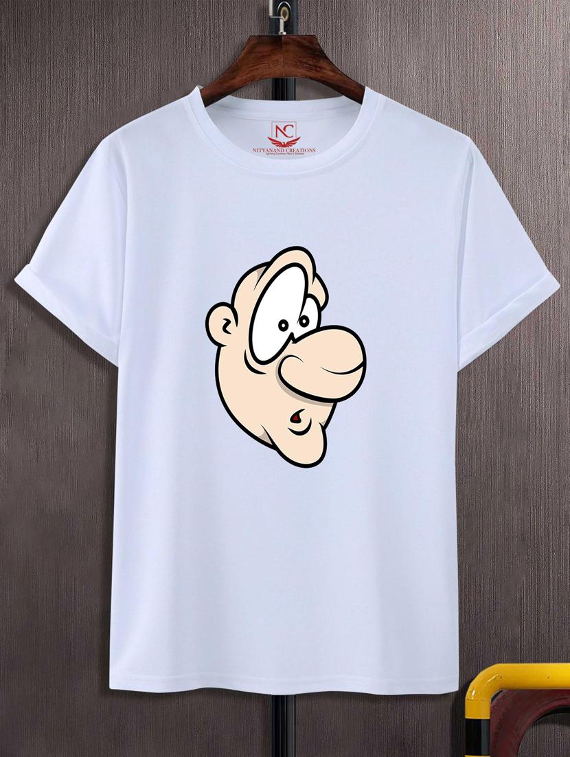 unisex white graphic printed t-shirt - 20775876 -  Zoom Image - 0