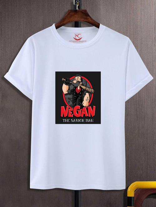 unisex white graphic printed t-shirt - 20775879 -  Standard Image - 0