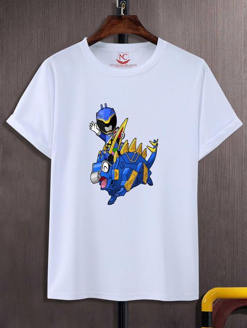 unisex white graphic printed t-shirt - 20775881 - Standard Image - 0